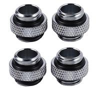 Wzxksoac 4Pcs G1/4 External Thread Male to Male Water Cooling Rotary Fitting Adapter Water Cooling Connector Radiator Components