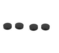 Wzxksoac 4Pcs Metal C Mount Rear Lens Cover Cap for CCTV (Black)