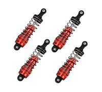 Wzxksoac 4Pcs Metal Damper Replacement Accessory for 144001 1/14 4WD RC Drift Racing Car Parts,Red