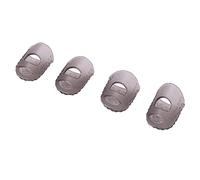 Wzxksoac 4pcs New Soft Silicone Guitar Thumb Finger Picks Protector Fingertips (Gray M)