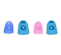 Wzxksoac 4pcs Silicone Guitar Thumb Finger Picks Protector case Plectrum Fingertip Colors Random