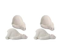 Wzxksoac 4PCS Toilet Bolt Covers Resin Toilet Bolt Caps Cartoon Bear Toilet Bolt Covers Decorative Accessories