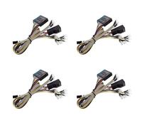 Wzxksoac 4X 1/8 1/10 RC Car 16 LED Light System Front & Rear Lamp Turn Signals Brake Lights for AXIAL