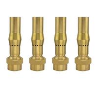 Wzxksoac 4X 3/4 Inch Brass Foam Jet Fountain Nozzles Landscape Fountain Adjustable Multi- Nozzle Garden Pond Decoration