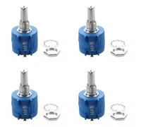 Wzxksoac 4X 3590S-2-103L 10K Ohm 10-Turn Rotary Wire Wound Precision Potentiometer