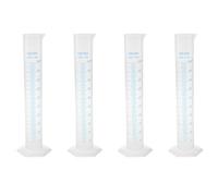 Wzxksoac 4X 500 Ml Plastic Transparent Graduated Tube.