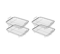 Wzxksoac 4X Air Fryer Basket for Oven, Stainless Steel Grill Basket, Non-Stick Mesh Basket, Air Fryer Tray Wire Rack Basket