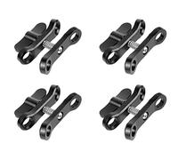 Wzxksoac 4X Butterfly Clip Diving Clamp Light Connector Ball Head Mount Tripod Adapter for Go Pro 7 Sports SLR Cameras Underwater