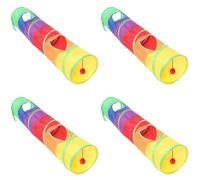 Wzxksoac 4X Cat Tunnel Pet Tube Play Toy Indoor Outdoor Kitty Puppy Toys for Puzzle Exercising Training
