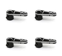 Wzxksoac 4X Cnc Aluminum 25T Servo Horn Steering Arms for TRX4 RC Crawler Truck,Black