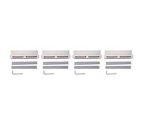 Wzxksoac 4X DDR4 DDR5 RAM Memory Heatsink Cooler Memory Cooling Vest Aluminum with 9W Silicone Grease Heat Conductor,Silver