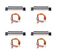 Wzxksoac 4X Dual 12 Music Level Indicator LED Spectrum VU Meter Amplifier Lamps Light Speed Adjustable Board DC 7-12V()
