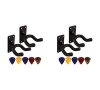 Wzxksoac 4x Guitar Hanger Hook Wall Mount Non-Slip Holder Stand for Guitar Ukulele Violin Bass Guitar Instrument Accessories