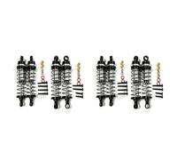 Wzxksoac 4x Metal Front and Rear Damper for 1/18 Mini-T 2.0 1/16 Mini-B RC Truck Car Upgrades Parts,Black