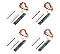 Wzxksoac 4X Mini Dual 12 Level Indicator VU Meter Stereo Amplifier Board Adjustable Light Speed Board