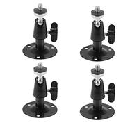 Wzxksoac 4X Wall Mount Black Metal Surveillance Camera Wall Mount 7,62 cm