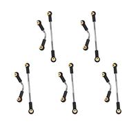 Wzxksoac 5 Set RC Car Steering Pull Rod Upgrade Part Metal RC Steering Rod for B1 B14 B24 B24 C14 C24 1/16