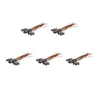 Wzxksoac 50 Pcs 616E 4P4C RJ9 Female Telephone Connector Adapter W 4 Wires 8cm