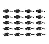 Wzxksoac 500 Pcs Anti Dust Black Soft Plastic Dock Cover Micro-USB Port Ear Jack