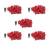 Wzxksoac 500Pcs Red RJ45 Port Ethernet LAN Hub Anti Dust Cover Plug Cap Blockout Protector with Proprietary Lock and Key