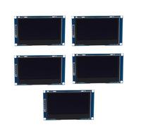 Wzxksoac 5pcs 2.42 Inch OLED Display LCD Screen Module 128X64 SPI/IIC Interface SSD1309 Display White
