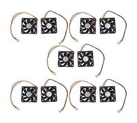 Wzxksoac 5pcs 60mm 6cm DC 12V 3 Pin Computer Case CPU Cooler Cooling Fan Black 2 Pcs