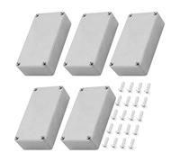 Wzxksoac 5PCS Guitar Effect Pedal Enclosure 1590B Aluminum Diecast Stomp Box Toggle Switch Box Case