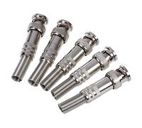 Wzxksoac 5pcs Solder Less Twist Spring BNC Connector Jack for Coaxial RG59 CCTV Camera
