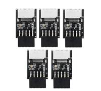 Wzxksoac 5PCS USB Front Panel Adapter Type-E Female to USB 2.0 9 PIN Female Adapter Header for Computer Mothertherboard H8WD Easy to Use