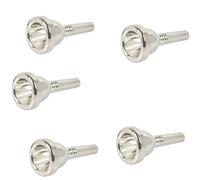 Wzxksoac 5X 12C Small Shank Trombone Silver Mouthpiece New
