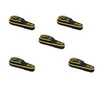 Wzxksoac 5X Hard Aluminum Alloy 25T M3 Steering Link Servo Arm Horn for 1/10 RC Crawler TRX4 Metal Upgrade Parts,Gold