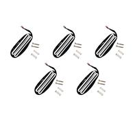 Wzxksoac 5X Hot Rail Pickups Double Track 11K Alnico5 Guitar Pickup Fit Strat Tele Electric Guitar, White