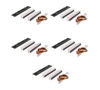 Wzxksoac 5X Mini Dual 12 Level Indicator LED Light Bar VU Meter Stereo Amplifier Board Adjustable Light Speed Board with AGC(A)