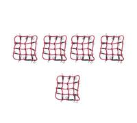 Wzxksoac 5X RC Car Parts Accessories Elastic Luggage Net for 1/12 MN D90 D99 MN99S,Red