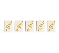 Wzxksoac 5X Sheet Music Folder, 60 Pages Capacity, Sheet Music/Holder,Fits Letter Size A4, Writable & Detachable(White)
