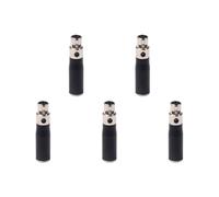 Wzxksoac 5X XLR Mini 3 Pin Male to 4 Pin Female Audio Adapter Plug Connector Hi-Fi Signal Converter Adapter