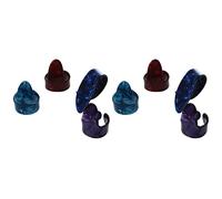 Wzxksoac 6 Finger Picks + 1 Thumb Pick Plectrums Guitar Plastic