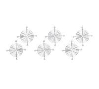 Wzxksoac 6 x Metal Wire Finger Guard Protection Grid 80 mm PC Fan Cooler
