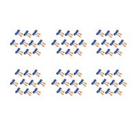 Wzxksoac 60 Pcs Safety Silicone Soft Ear Plugs - Hearing Protection with Cord - Noise Reduction Blue Orange