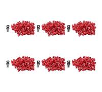 Wzxksoac 600Pcs Red RJ45 Port Ethernet LAN Hub Anti Dust Cover Plug Cap Blockout Protector with Proprietary Lock and Key