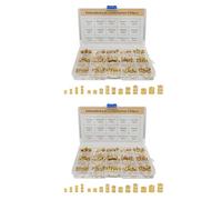 Wzxksoac 660 Pcs Brass Threaded Insert Nuts M2 M3 M5 Female Thread Knurled Nut Inserts Embedment Nut for 3D Printing Part