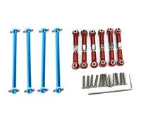 Wzxksoac 6Pcs Adjustable Metal Linkage Pull Rod Front/Rear Servo Link with 4Pcs Upgrade F/R Metal Dogbone A959-07