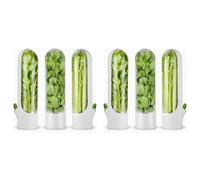 Wzxksoac 6PCS Herb Saver for Refrigerator Herb Freshs Keeper for Refrigerator,Herb Storage for Cilantro,Parsley, Asparagus