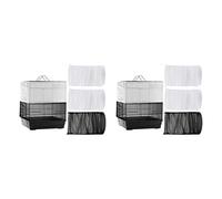 Wzxksoac 6Pcs Large Adjustable Bird Cage Cover Seed Catcher Universal Birdcage Nylon Mesh Net Cover Soft Skirt Guard