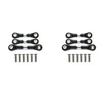 Wzxksoac 6Pcs Steering Link Rod Servo Rod for TT-02 TT-02T TT02 TT02T 1/10 RC Car Upgrade Parts Accessories,Silver