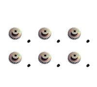 Wzxksoac 6X 27T Steel Motor Gear Upgrade Parts for 144001 124019 124018 A959-B A959B A969B RC Car Spare Accessories