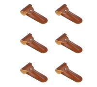 Wzxksoac 6X Case Travel Holder Manual Double Edge Safety Razors Container PU Leather Bag