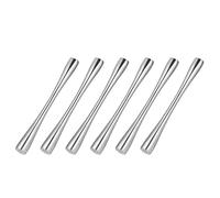 Wzxksoac 6X Cocktail Muddler Stainless Steel Lemon Masher Cocktail Muddler Ice Masher for Fresh Fruit Spice Ice Bars Tools 26 cm