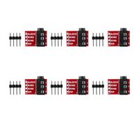 Wzxksoac 6X TRRS 3.5mm Jack Breakout Board Headphone Video Audio MP3 Professional Connector Module