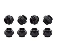 Wzxksoac 8-Pack G1/4 Inch 5mm Male to Male Connector with Sealed O-Ring for PC Water Cooling Systems Extender Fitting